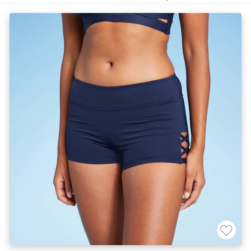 Women’s X side sport swim shorts - Kona Sol Oxford blue -L